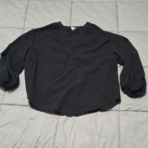 a new day Black Blouse